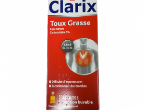 Clarix toux grasse sirop