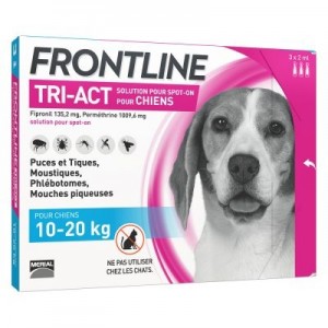 Frontline Tri-act 10-20kg 3 pipettes