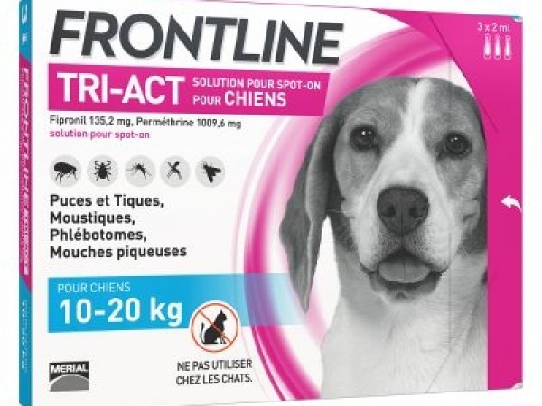 Frontline Tri-act 10-20kg 3 pipettes