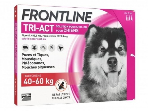 Frontline Tri-act 40-60kg 3 pipettes