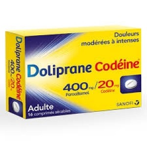 Doliprane codéiné 400 mg/20 mg